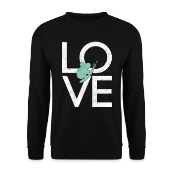 Koala - Unisex Pullover - Schwarz - Vorne - Alina (178cm) & Michal (187cm)