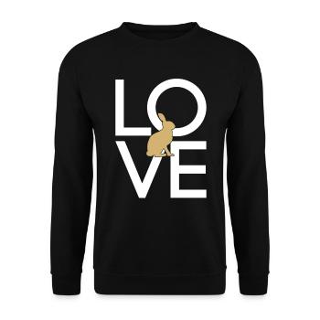 Lièvre - Sweat-shirt Unisexe - noir - Devant - Alina (178cm) & Michal (187cm)