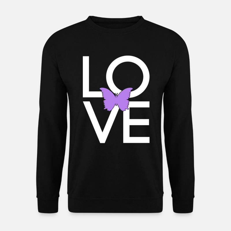 Papillon - Sweat-shirt Unisexe - noir