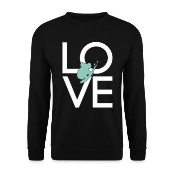 Koala - Unisex Pullover - Schwarz - Vorne - Alina (178cm) & Michal (187cm)