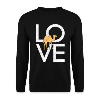 Chameau - Sweat-shirt Unisexe - noir - Devant - Alina (178cm) & Michal (187cm)