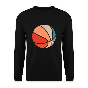 Basketball Player Sports Basketball Player Ball - Unisex Sweatshirt - black - Front - Alina (178cm) & Michal (187cm)