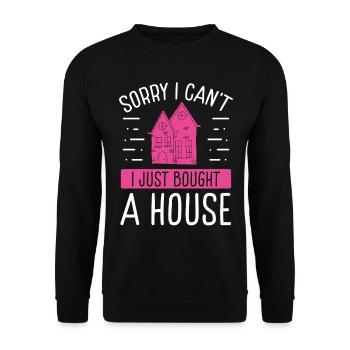 Propriétaire Fille Party Couple Déménagement Nouvelle Maison - Sweat-shirt Unisexe - noir - Devant - Alina (178cm) & Michal (187cm)