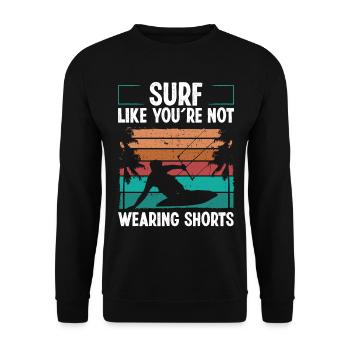 Kitesurfer Kite Kiteboarder Kitesurf Kiteboard - Sweat-shirt Unisexe - noir - Devant - Alina (178cm) & Michal (187cm)