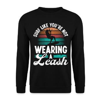 Kieboarder Kite Leash Kitesurfer Retro Kitesurf - Unisex Pullover - Schwarz - Vorne - Alina (178cm) & Michal (187cm)