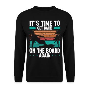 Session de Kitesurf Kitesurfer Wind Kiteboarder - Sweat-shirt Unisexe - noir - Devant - Alina (178cm) & Michal (187cm)