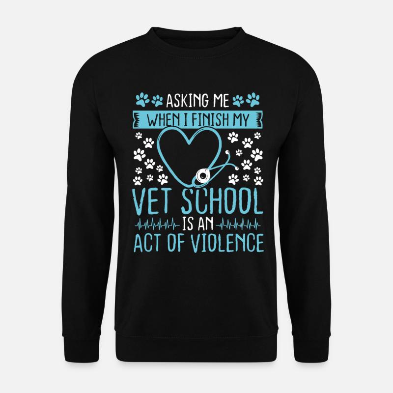 Future Veterinarian Vet School Veterinary Tech - Unisex Pullover - Schwarz
