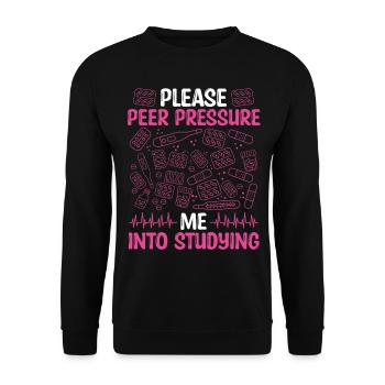 Pharmacy School Graduation Future Pharmacist - Unisex Sweatshirt - black - Front - Alina (178cm) & Michal (187cm)
