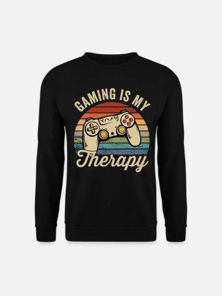 Le jeu est ma thérapie - Sweat-shirt Unisexe - noir