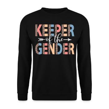 Keeper of the Gender Leopard Gender Revel Party - Unisex Sweatshirt - black - Front - Alina (178cm) & Michal (187cm)