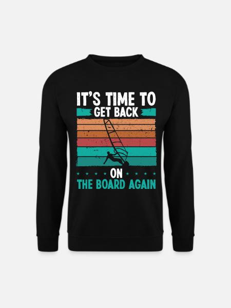 Windsurf session Planche à voile Windsurf Windsurf - Sweat-shirt Unisexe - noir