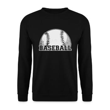 Entraîneur de sports de baseball - Sweat-shirt Unisexe - noir - Devant - Alina (178cm) & Michal (187cm)