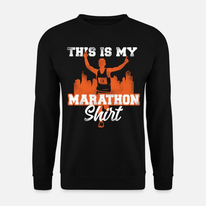 Running Runner Half Marathon - Unisex Pullover - Schwarz