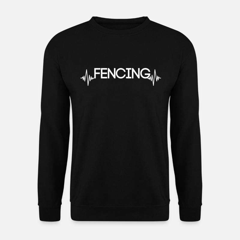 Fechten Herzschlag - Unisex Pullover - Schwarz