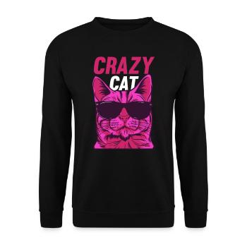 Cat Lovers Cat Owner Funny Cat Memes - Unisex Sweatshirt - black - Front - Alina (178cm) & Michal (187cm)
