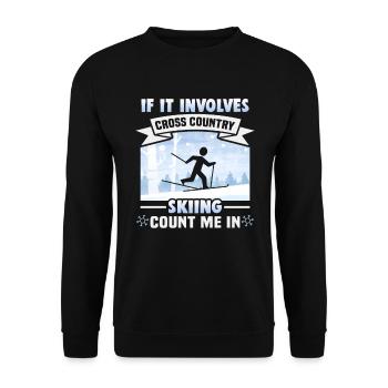 Skieurs de fond biathlon de fond - Sweat-shirt Unisexe - noir - Devant - Alina (178cm) & Michal (187cm)