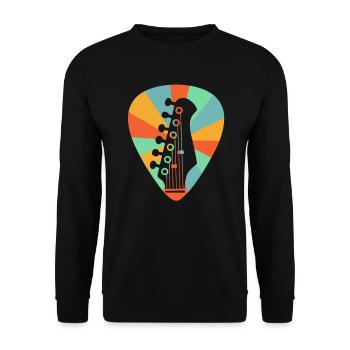 Guitare électrique Guitariste Guitare acoustique Musicien - Sweat-shirt Unisexe - noir - Devant - Alina (178cm) & Michal (187cm)