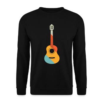 Guitare électrique Guitariste Guitare acoustique Musicien - Sweat-shirt Unisexe - noir - Devant - Alina (178cm) & Michal (187cm)
