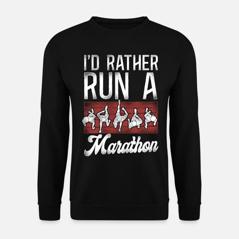 Running Runner Half Marathon - Unisex Sweatshirt - black