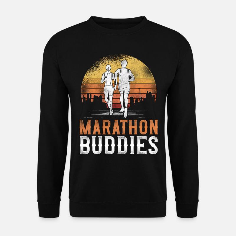 Running Runner Half Marathon - Unisex Sweatshirt - black