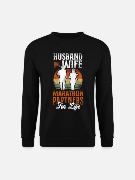 Running Runner Half Marathon - Unisex Sweatshirt - black