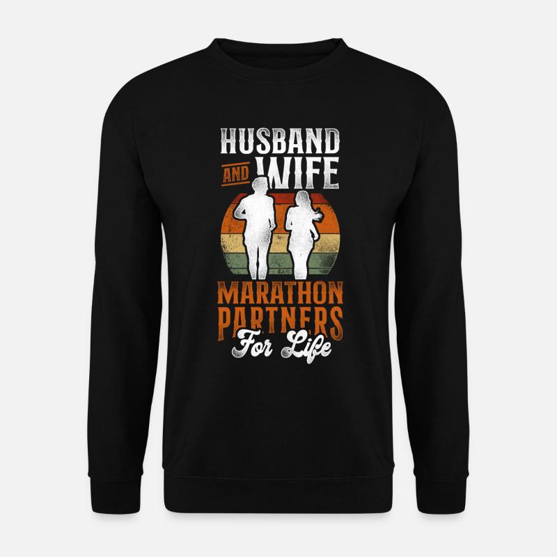 Running Runner Half Marathon - Unisex Sweatshirt - black