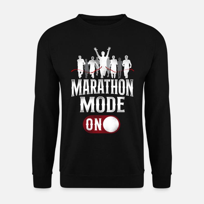 Running Runner Half Marathon - Unisex Pullover - Schwarz