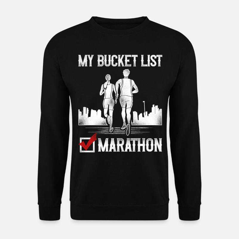 Running Runner Half Marathon - Unisex Pullover - Schwarz