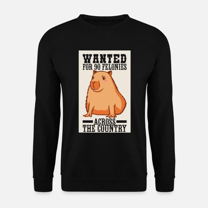 Capybara Water License - Unisex Sweatshirt - black