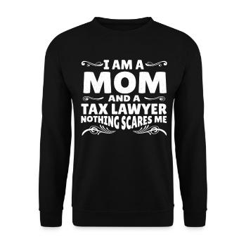Rien ne me fait peur Maman Avocat fiscaliste Avocat - Sweat-shirt Unisexe - noir - Devant - Alina (178cm) & Michal (187cm)
