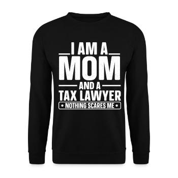 Rien ne me fait peur Maman Avocat fiscaliste Avocat - Sweat-shirt Unisexe - noir - Devant - Alina (178cm) & Michal (187cm)