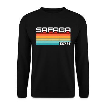 Holiday Travel Egypt Red Sea Safaga - Unisex Sweatshirt - black - Front - Alina (178cm) & Michal (187cm)
