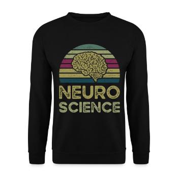 Neurowissenschaften Gehirn Neurologie Doktor Neurowissenschaften - Unisex Pullover - Schwarz - Vorne - Alina (178cm) & Michal (187cm)
