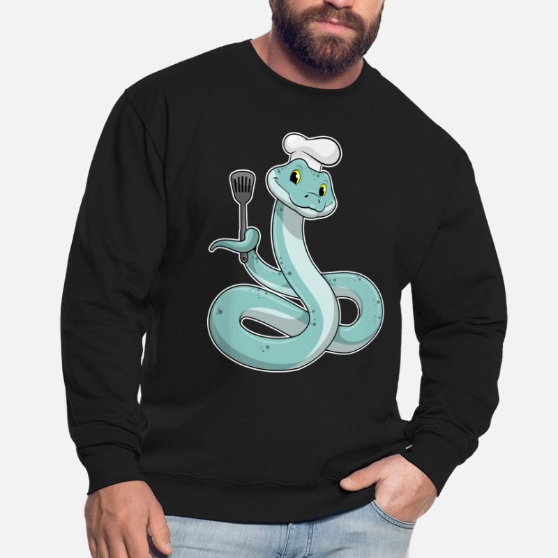 Queue as a chef with a chef's hat Unisex Sweatshirt