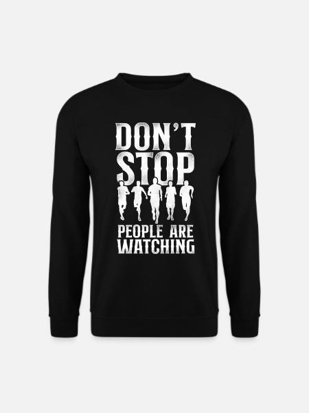 Running Runner Half Marathon - Unisex Pullover - Schwarz