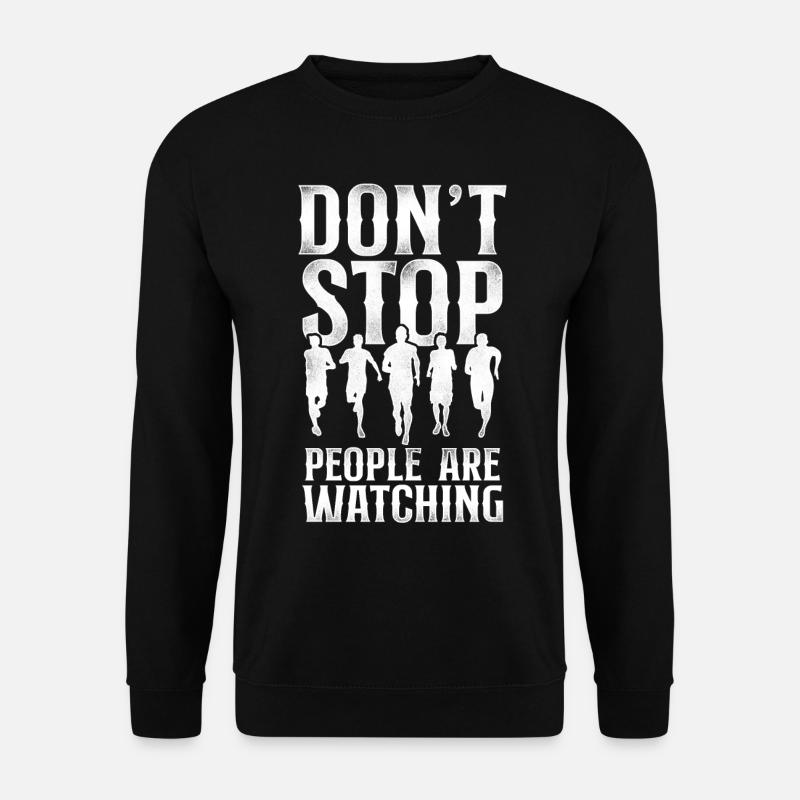 Running Runner Half Marathon - Unisex Pullover - Schwarz