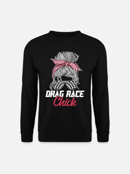 Racing Race Sunglasses Girl Drag - Unisex Pullover - Schwarz