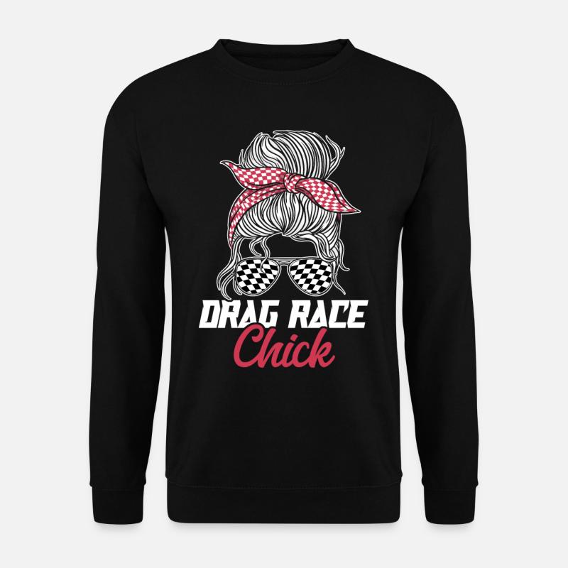 Racing Race Sunglasses Girl Drag - Unisex Pullover - Schwarz
