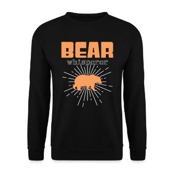 Bear Whisperer - Unisex Sweatshirt - black - Front - Alina (178cm) & Michal (187cm)