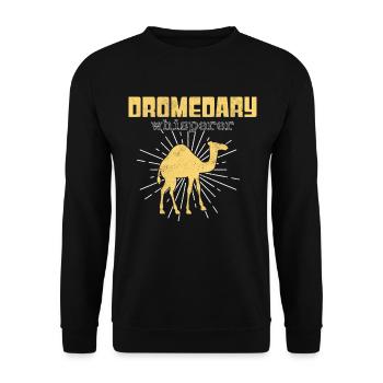 Dromedary Whisperer - Unisex Sweatshirt - black - Front - Alina (178cm) & Michal (187cm)