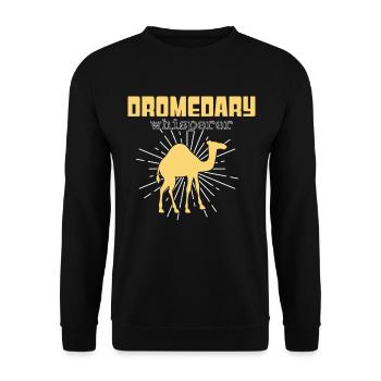 Dromedary Whisperer - Unisex Sweatshirt - black - Front - Alina (178cm) & Michal (187cm)