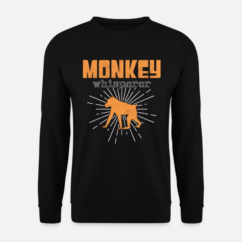Affen Flüsterer - Unisex Pullover - Schwarz