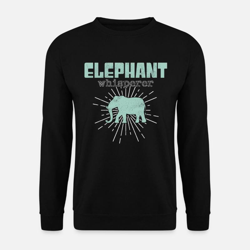 elephant whisperer - Unisex Pullover - Schwarz