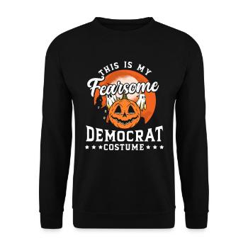 Halloween Democrat Costume Pumpkin Party - Sweat-shirt Unisexe - noir - Devant - Alina (178cm) & Michal (187cm)