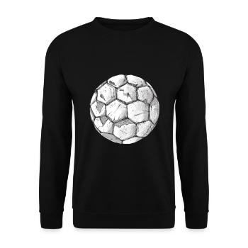 Football Footballer Sport Club Fan Club - Unisex Sweatshirt - black - Front - Alina (178cm) & Michal (187cm)