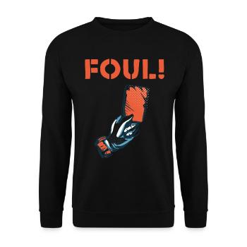 Faute de carton rouge du Football Sport Club - Sweat-shirt Unisexe - noir - Devant - Alina (178cm) & Michal (187cm)