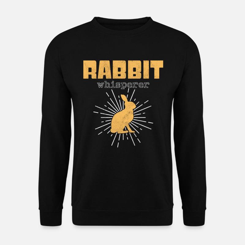 Chuchoteur de lapin - Sweat-shirt Unisexe - noir