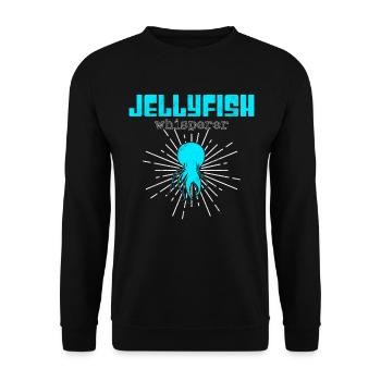 Jellyfish Whisperer - Unisex Sweatshirt - black - Front - Alina (178cm) & Michal (187cm)