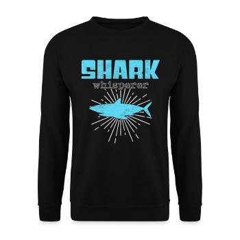 Chuchoteur de requin - Sweat-shirt Unisexe - noir - Devant - Alina (178cm) & Michal (187cm)