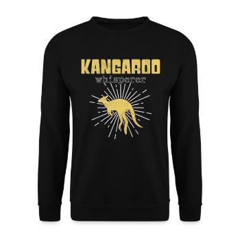 Chuchoteur kangourou - Sweat-shirt Unisexe - noir - Devant - Alina (178cm) & Michal (187cm)